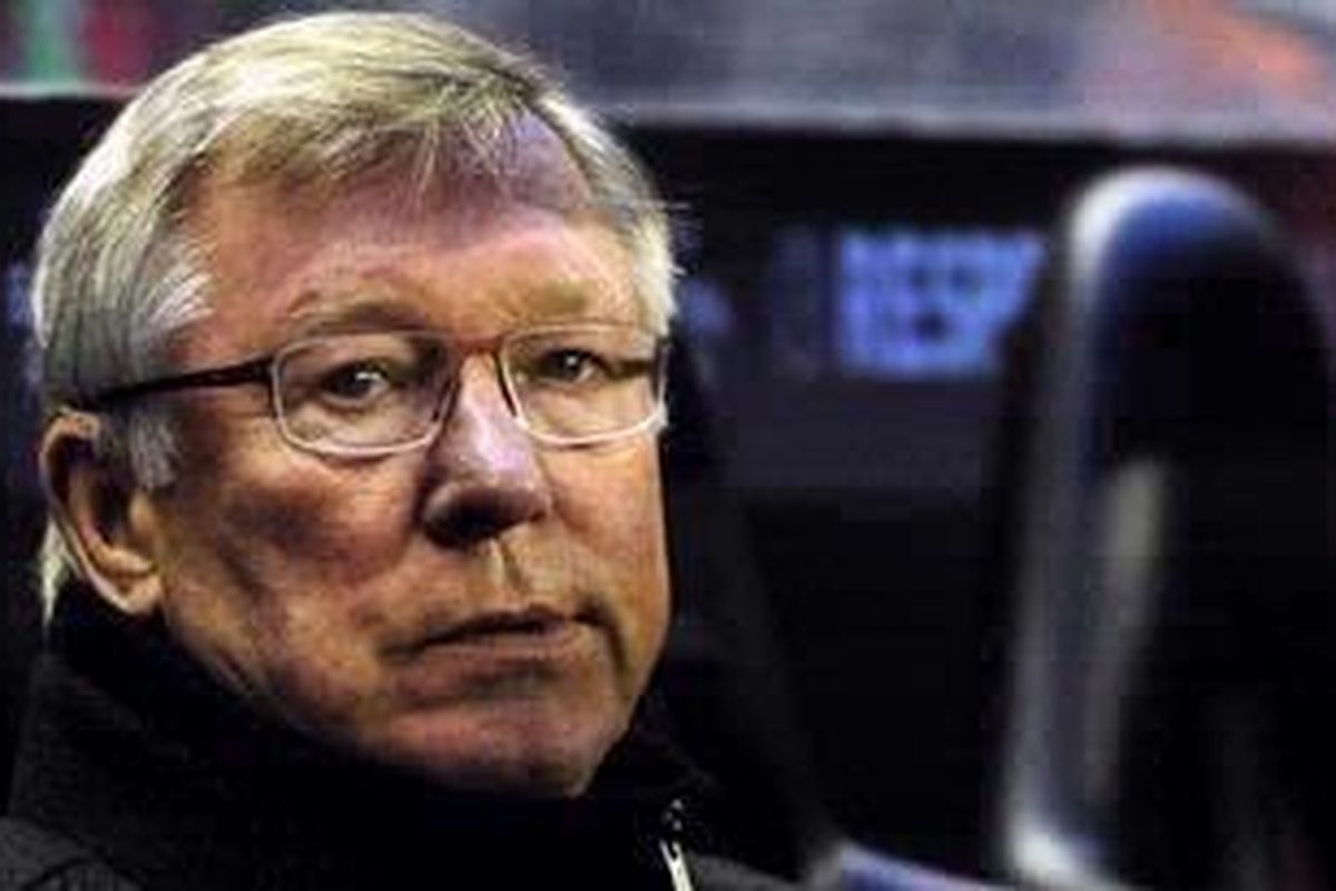 Pelatih Manchester United, Alex Ferguson.