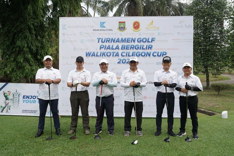 Turnamen golf piala bergilir Wali Kota Cilegon Cup 2023 digelar di The Royale Krakatau Golf & Country, Cilegon, Banten, Sabtu (18/11/2023). 