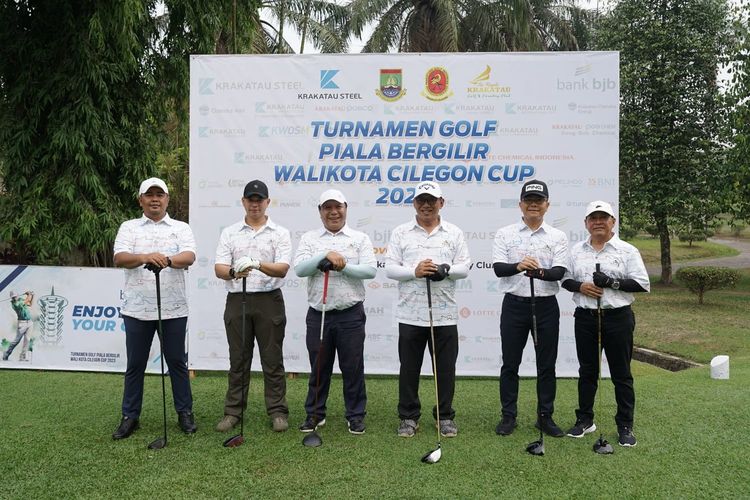 Turnamen golf piala bergilir Wali Kota Cilegon Cup 2023 digelar di The Royale Krakatau Golf & Country, Cilegon, Banten, Sabtu (18/11/2023).