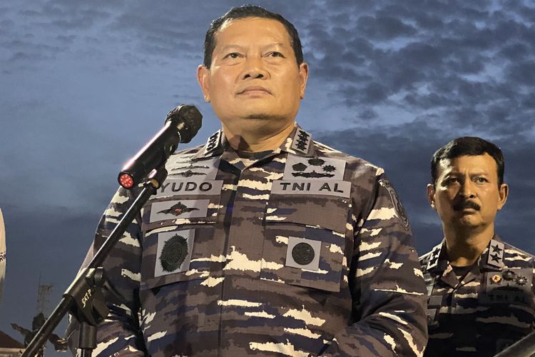 KSAL Laksamana Yudo Margono di Komando Lintas Laut Militer (Kolinlamil) Jakarta, Rabu (15/6/2022).