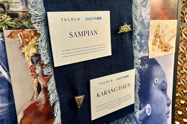 Koleksi Reflection of Lights karya TULOLA x Bakti BCA dalam Press Conference TULOLA: Reflection of Lights di The Dharmawangsa, Jakarta Selatan, Jumat (28/11/2025).