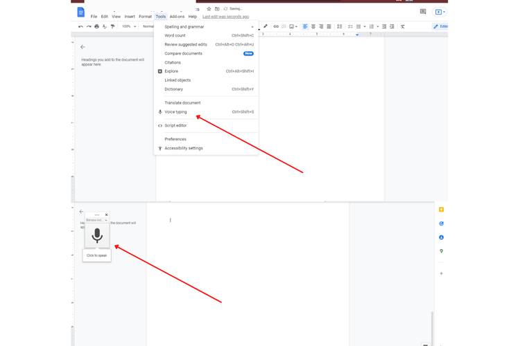 Cara Mengaktifkan Voice Typing di Google Docs