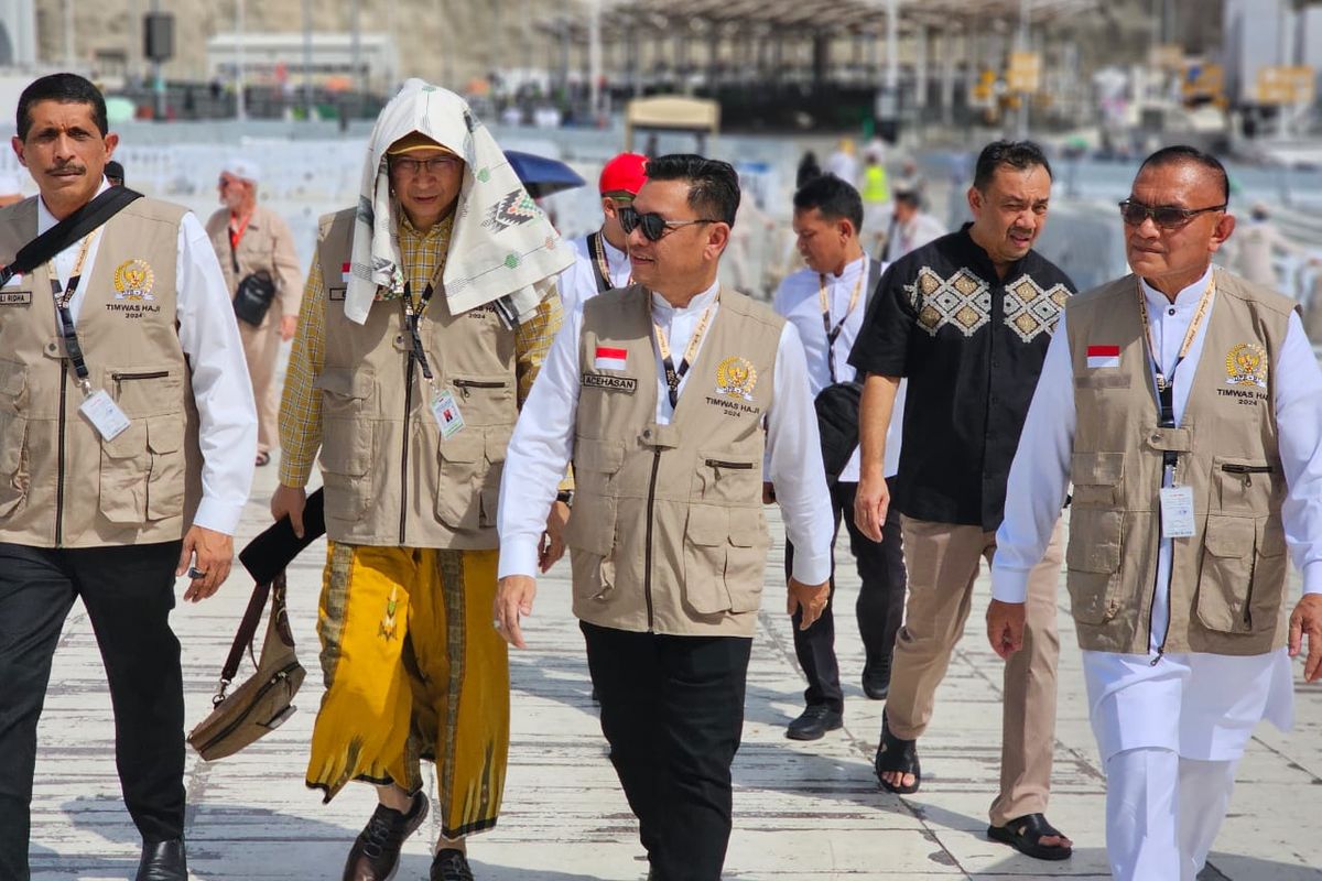 Tim Pengawas (Timwas) Haji Dewan Perwakilan Rakyat (DPR) Republik Indonesia (RI) yang dipimpin oleh Wakil Ketua Komisi VIII DPR Ace Hasan Syadzily dan Wakil Ketua DPR Loedwijk Freidrick Paulus itu dihadiri sejumlah anggota Komisi VIII DPR melakukan inspeksi mendadak (sidak) ke Terminal Shaeeb Amer, Makkah, Selasa (11/6/2024).
