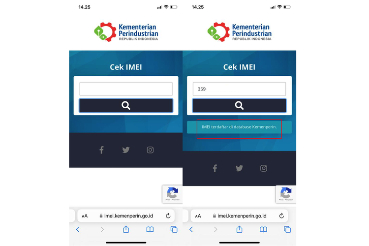 2 Cara Cek IMEI IPhone Terdaftar Atau Tidak Via Website Kemenperin Dan ...