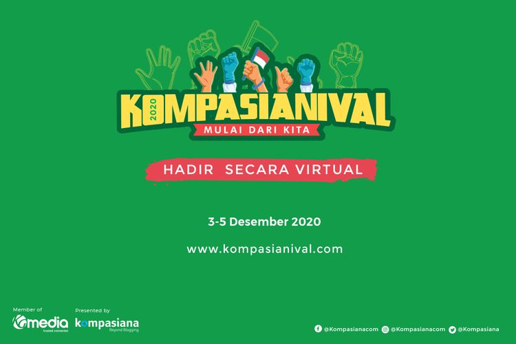 Kompasianival 2020, Mulai dari Kita! diselenggarakan secara virtual pada 3-5 Desember 2020