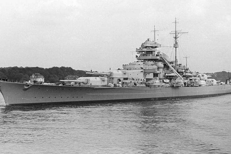 Kapal perang Bismarck.