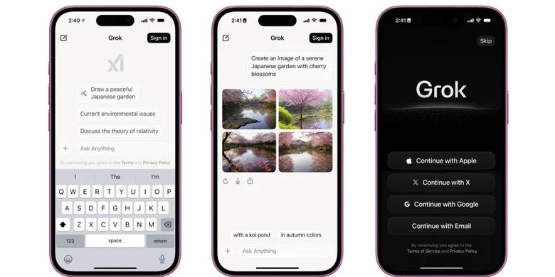 Asisten virtual AI buatan xAI, Grok kini menjadi aplikasi terpisah. Untuk saat ini, Grok baru tersedia di iOS.