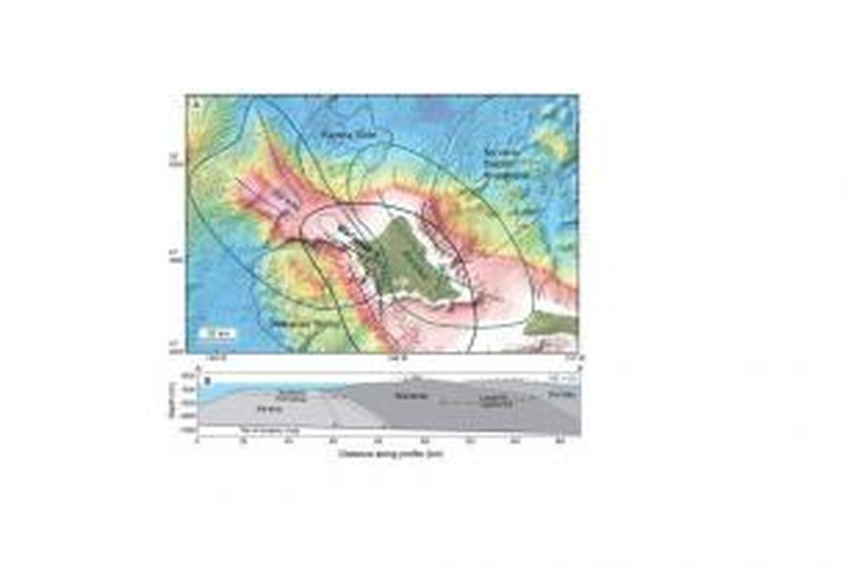 Pulau oahu di Hawaii ternyata dibentuk oleh tiga gunung, bukan hanya dua seperti diyakini sebelumnya. Ilmuwan baru saja menemukan satu gunung lagi, yaitu Kaena.