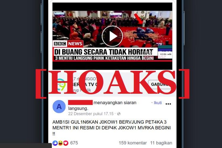Hoaks tiga menteri terkena reshuffle karena berambisi menggulingkan Jokowi, terkait DBH migas Kabupaten Kepulauan Meranti