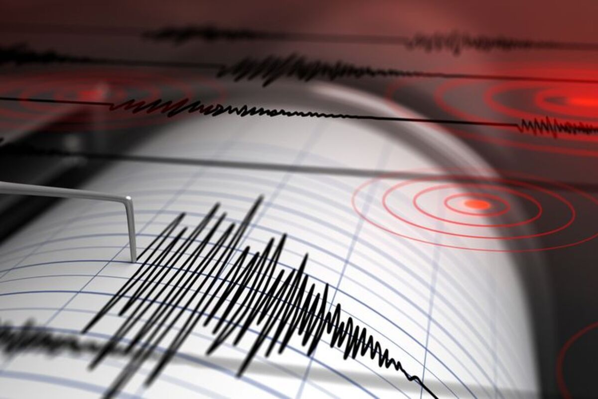 Ilustrasi gempa terkini, gempa bumi, gempa tektonik, gempa tidak berpotensi tsunami.