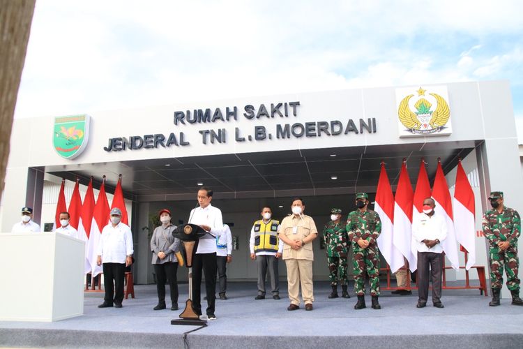 Peresmian Rumah Sakit (RS) Modular Jenderal TNI LB Moerdani.