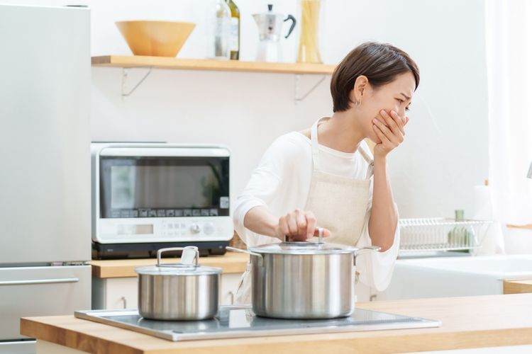 Ilustrasi dapur bau.