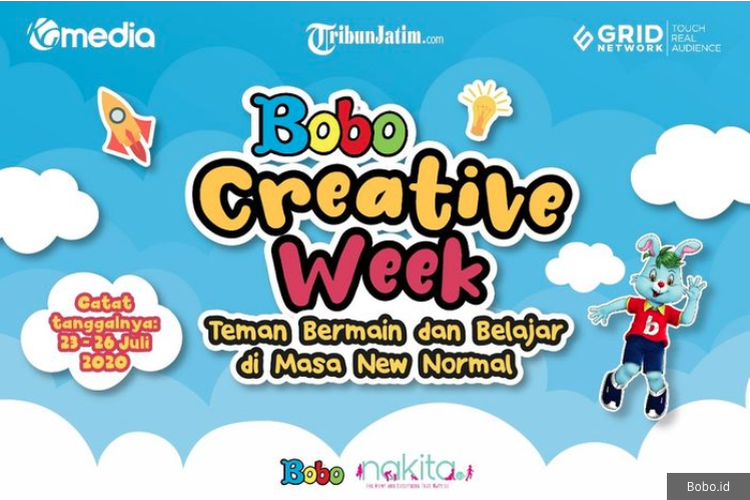 Memaknai Hari Anak Nasional, 23 Juli 2020, Majalah Bobo menggelar Bobo Creative Week yang akan berlangsung 23-26 Juli 2020. 