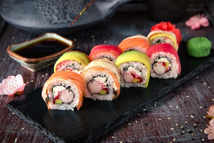 Ilustración de sushi.