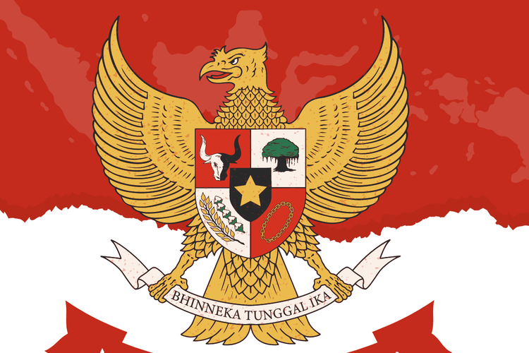 Ilustrasi lambang Garuda Pancasila