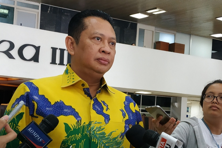 Ketua MPR RI Bambang Soesatyo di Kompleks Parlemen, Senayan, Jakarta, Jumat (11/10/2019).