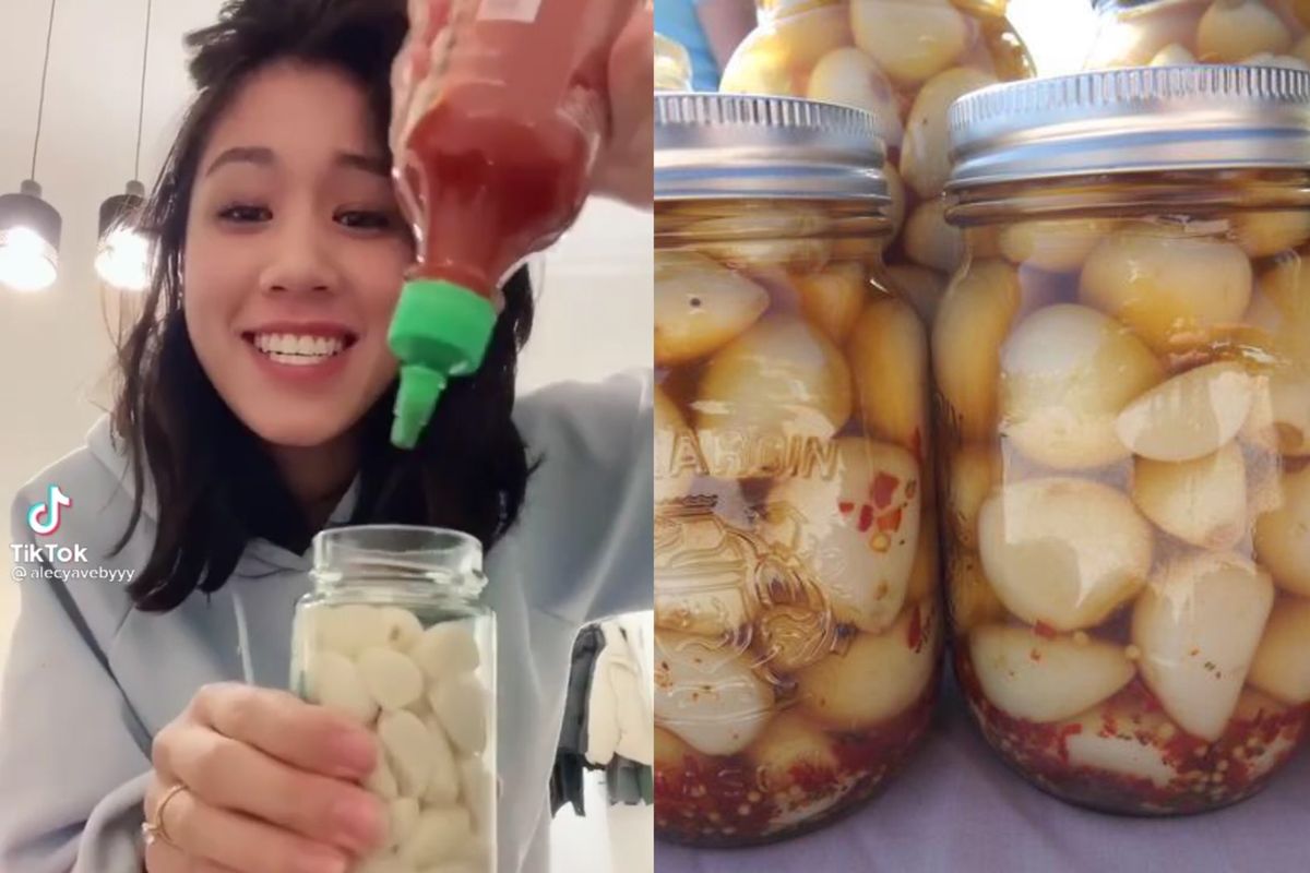 Tren makan acar bawang putih viral di tiktok