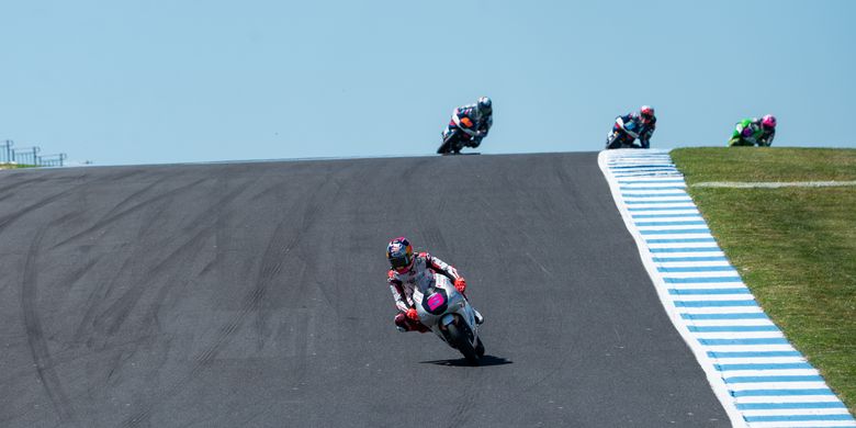 Veda Ega Pratama saat berlaga pada MotoGP Australia 2026