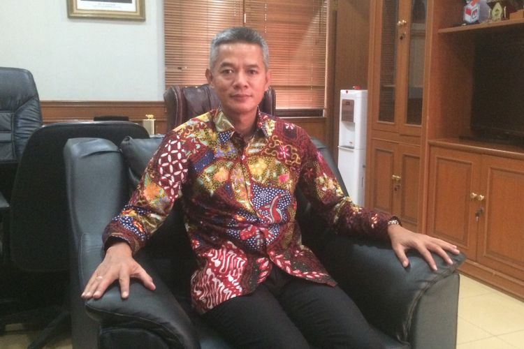 Komisioner Komisi Pemilihan Umum (KPU) Wahyu Setiawan saat Ditemui di Kantor KPU, Jakarta, Selasa (24/7/2018).