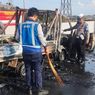 Pikap Muatan Barang Rumah Tangga Ludes Terbakar di Tol Kejapanan Pasuruan