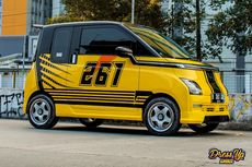 Wuling Air ev Warna Kuning Bergaya Street Racing