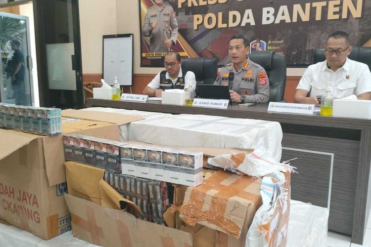 Rokok Ilegal Digelapkan oleh Sopir dan Kernet, Dua Pelaku Ditangkap Polda Banten