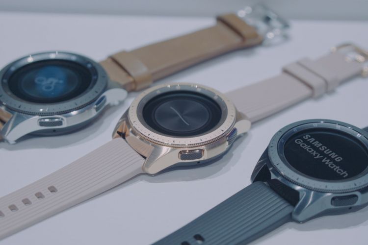 Arloji pintar Galaxy Watch turut diperkenalkan pada ajang Galaxy Unpacked, Kamis (9/8/2019), di New York, Amerika Serikat.