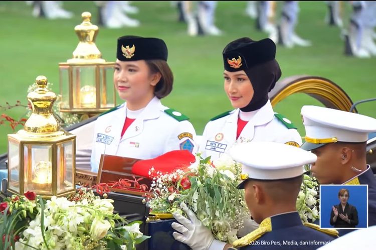 Dari Istana Merdeka ke Monas, Kirab Bendera Tutup Upacara Peringatan HUT ke-81 RI