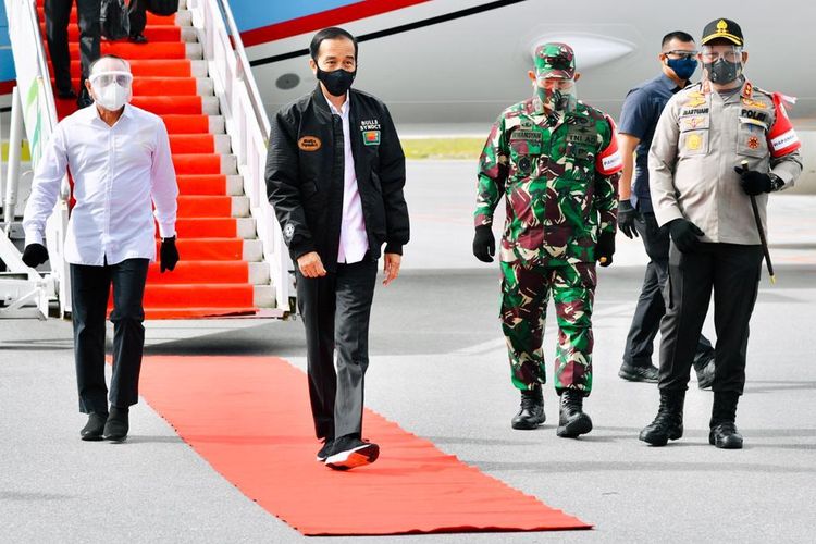Presiden Joko Widodo kunker ke Provinsi Sumatera Utara dalam rangka kunjungan kerja pada Selasa (27/10/2020) pagi.