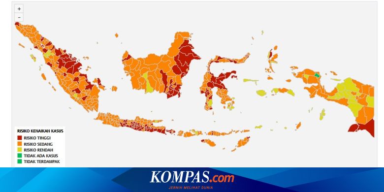 UPDATE: Jabar Tak Lagi Masuk, Ini 131 Sebaran Zona Merah Covid-19 - Vimarsana News