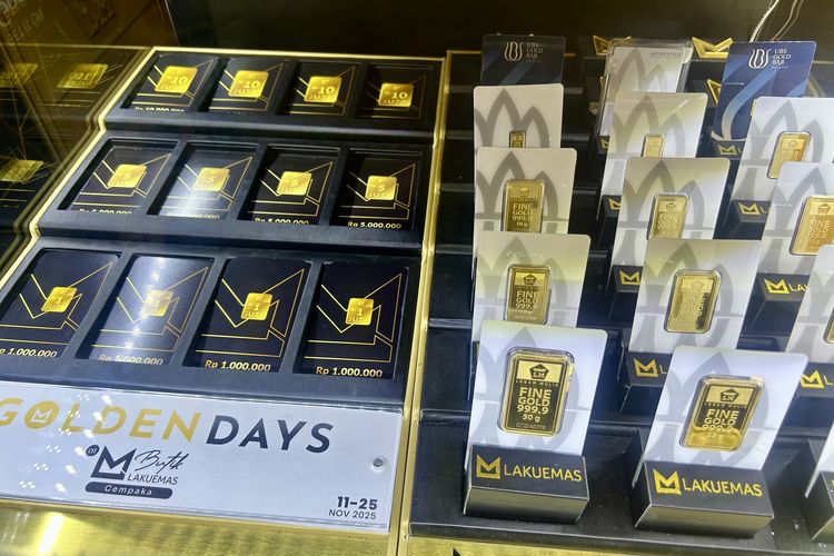 Rangkaian acara Golden Days at Butik LAKUEMAS, di Butik Laku Cempaka Mas, Jakarta Pusat, Rabu (12/11/2025).