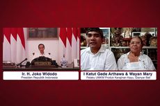 Perajin Kayu Ini Curhat ke Jokowi, Omzet Turun 50 Persen Selama Pandemi Covid-19