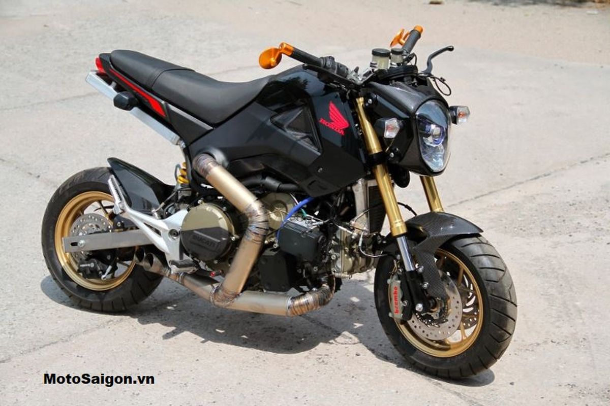 Modifikasi Honda MSX bermesin Ducati Panigale 1199R