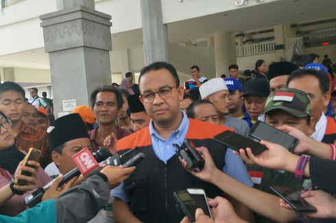 Ini Kata Anies Saat Inspeksi Banjir Jakarta Tanpa Wagub