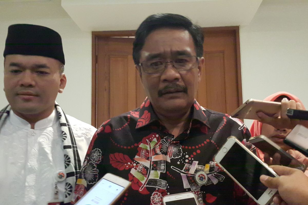 Gubernur DKI Jakarta Djarot Saiful Hidayat di Balai Kota DKI Jakarta, Jalan Medan Merdeka Selatan, Kamis (6/7/2017).