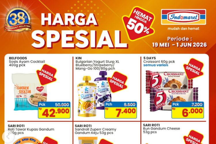 Promo Indomaret Diskon Harga Hingga 50 Persen, Cimory Yogurt Cuma Rp 1.500