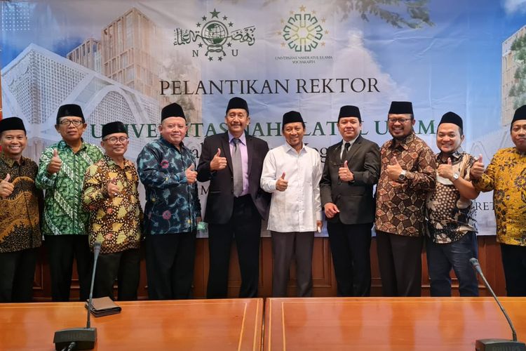 Widya Priyahita Pudjibudojo dilantik sebagai Rektor Universitas Nahdlatul Ulama periode 2022-2026. Pelantikan dilakukan di Gedung PBNU, Jakarta, Rabu (16/3/2022).