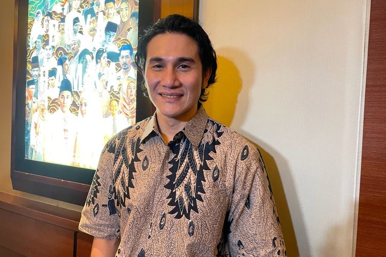 Vino G Bastian di kawasan Senayan, Jakarta Selatan, Selasa (18/4/2023). 