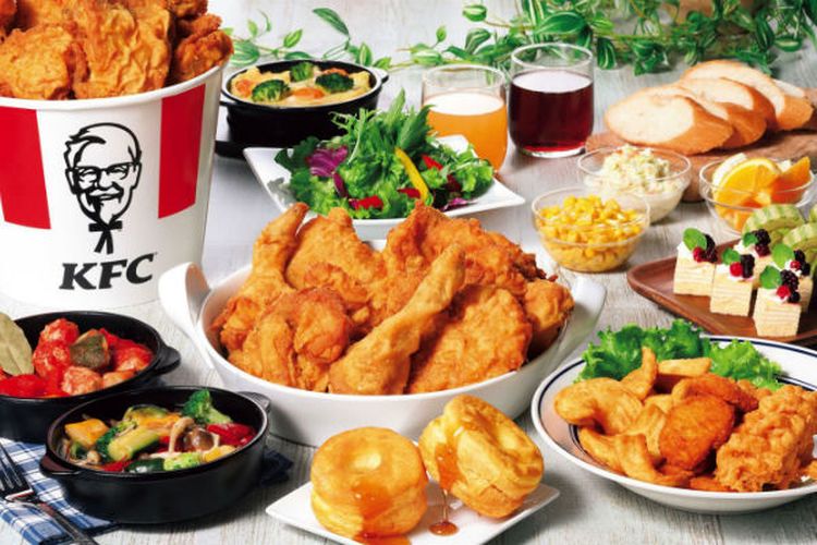 Ilustrasi makanan di KFC