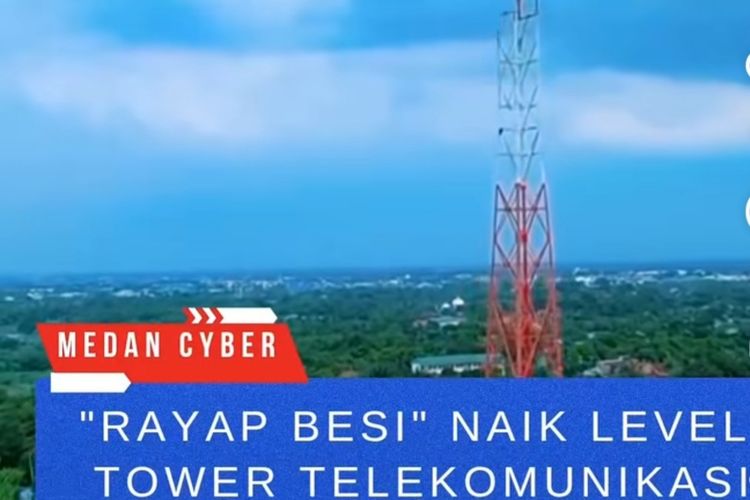Viral Besi Tower Telekomunikasi di Binjai Diduga Digasak 