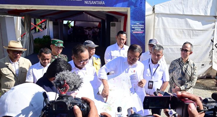 Tunjukkan Peta IKN, Jokowi Jelaskan Kawasan Nusantara Mulai Padat Pembangunan