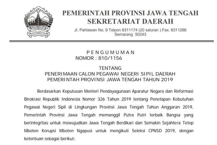 Simak Berikut Titik Lokasi Skd Cpns Di Pemprov Banten Dan