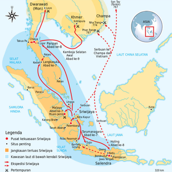 Jalur perdagangan pada masa Kerajaan Sriwijaya