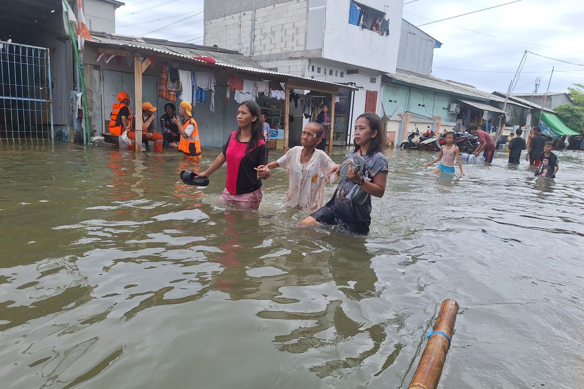 BPBD: Banjir Rob Jakarta akibat Penurunan Tanah dan Perubahan Iklim