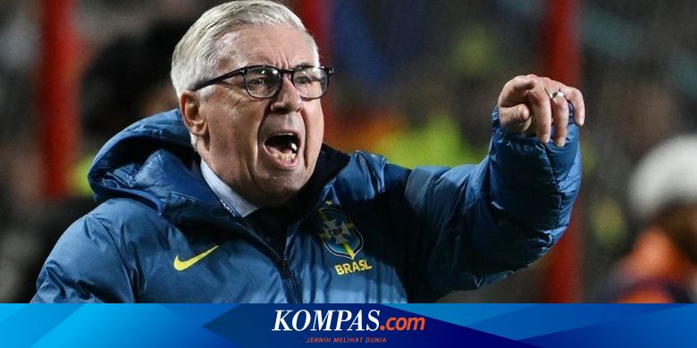 Ancelotti Apresiasi Pemain Meski Brasil Kalah dari Bolivia