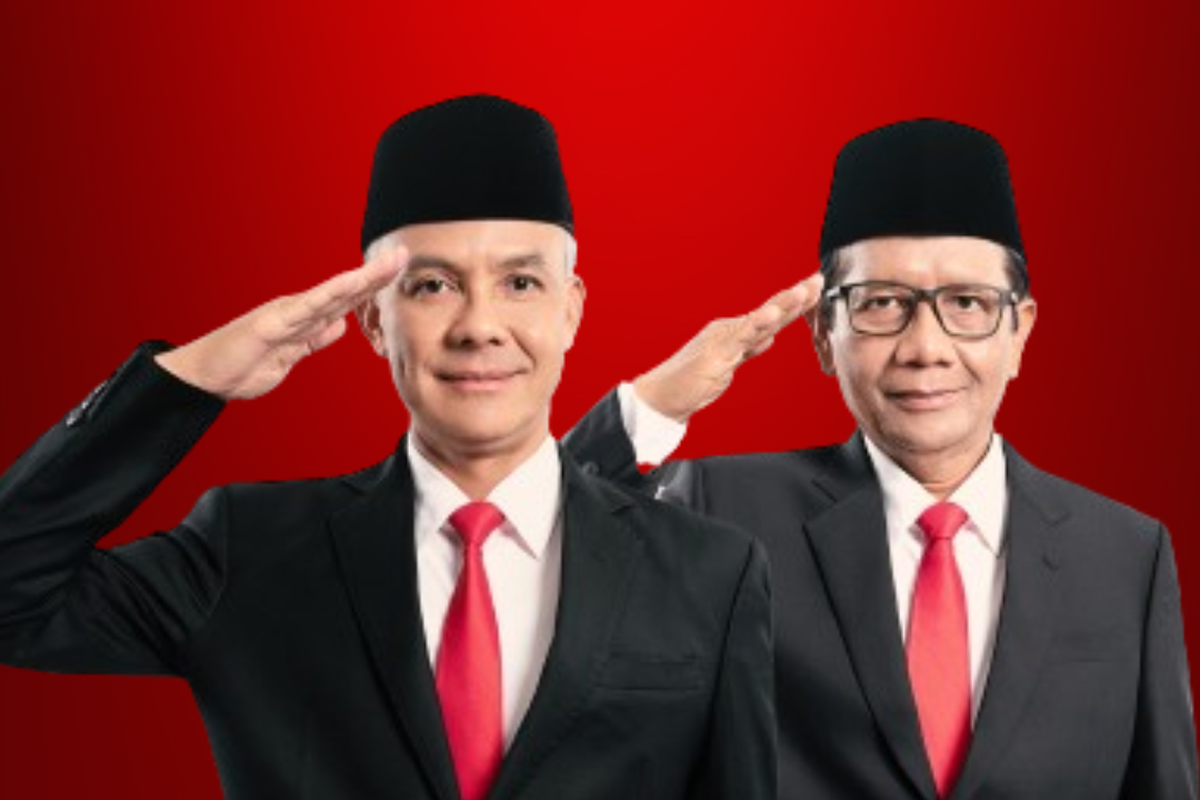 Pasangan Capres dan Cawapres nomor urut 3 Ganjar Pranowo dan Mahfud MD