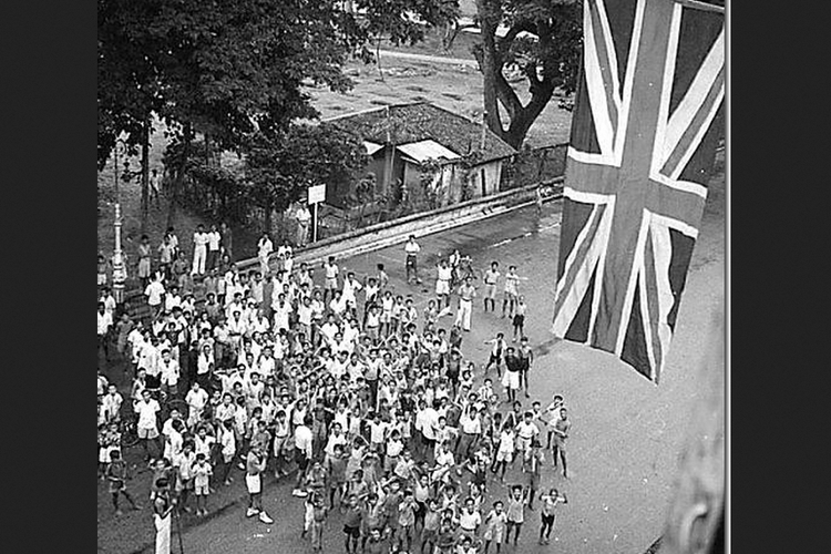 Masa pendudukan Inggris di Singapura.