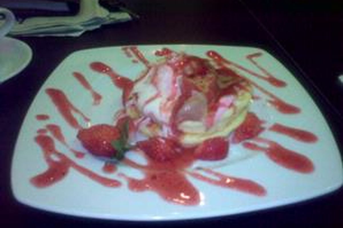 salah satu jenis Pancake di The Pancake Parlour