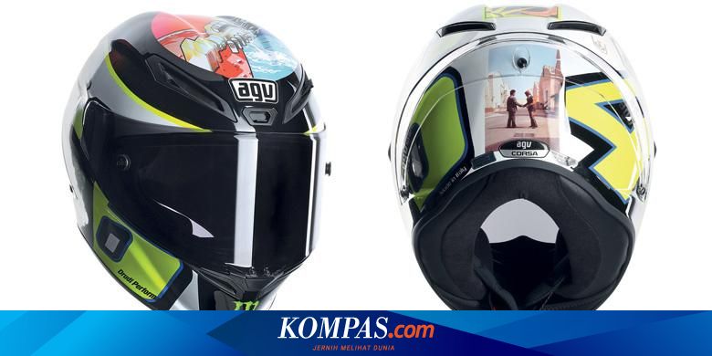 AGV Rilis Helm Replika Pink Floyd Valentino Rossi