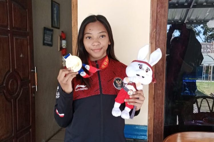 Tharisa Dea Florentina berhasil meraih medali emas SEA Games 2023 di Kamboja